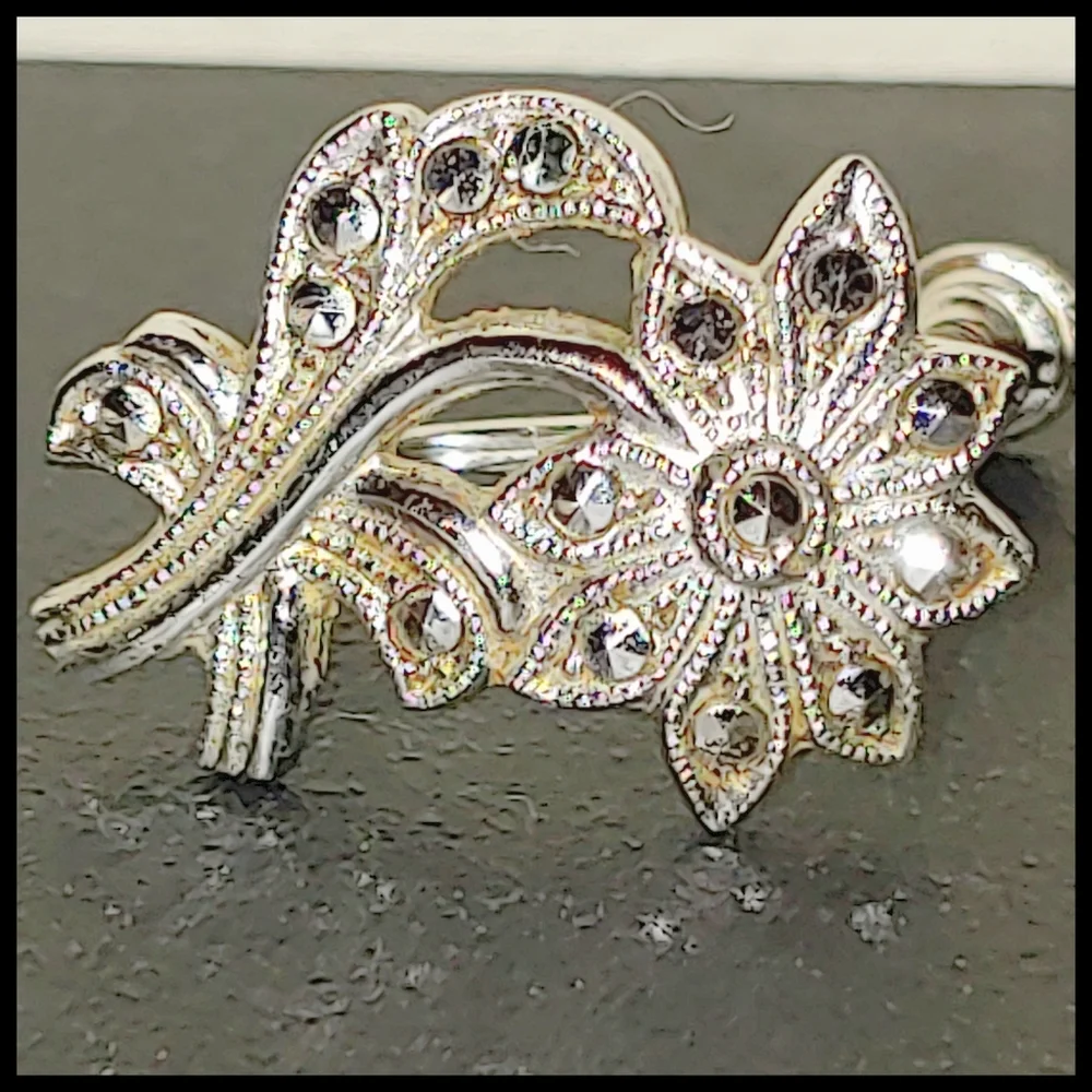 Vintage Sterling Bracelet and Earring Set - Picture 4 of 9